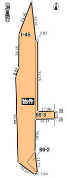 希望ケ丘４（根本駅）　３０００万円 土地価格3000万円、土地面積3,066.54m<sup>2</sup> 全体図