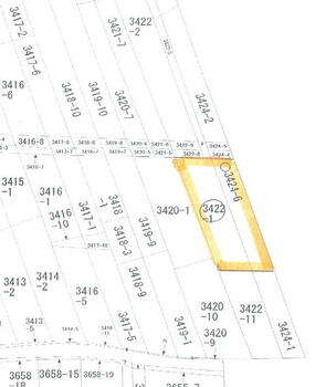 福田中島（磐田駅）　６００万円 土地価格600万円、土地面積352.4m<sup>2</sup> 区画図