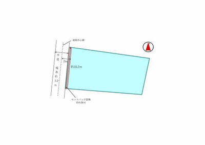 西松山町２（瀬戸市駅）　１０００万円 土地価格1000万円、土地面積219.6m<sup>2</sup> 区画図