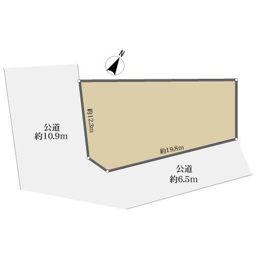 社口１（上社駅）　４９５０万円 土地価格4950万円、土地面積198.42m<sup>2</sup> 地形図