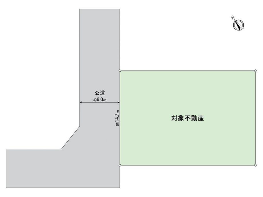 月見町６（大府駅）　６１００万円 土地価格6100万円、土地面積311m<sup>2</sup> 区画図