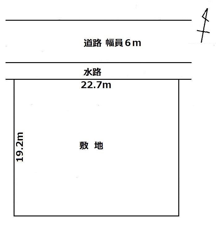 島田１　１３２２万円 土地価格1322万円、土地面積437m<sup>2</sup> 
