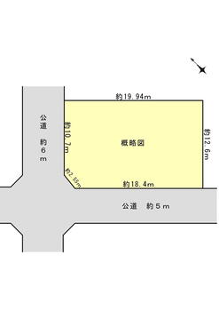 小杉新町（阿倉川駅）　１６５０万円 土地価格1650万円、土地面積249.07m<sup>2</sup> 