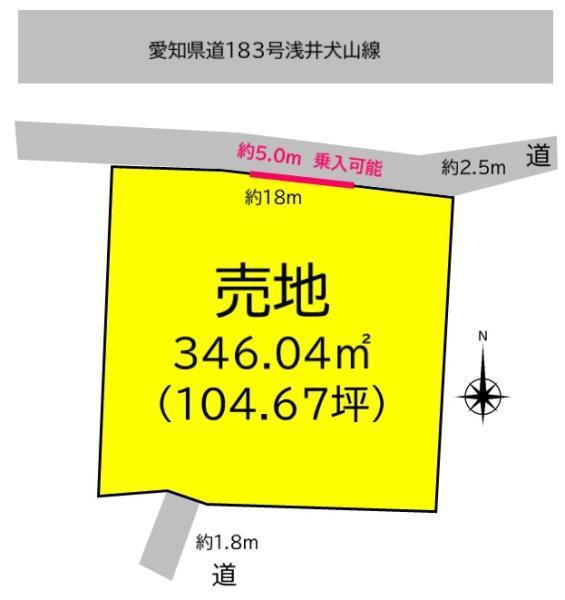 愛知県丹羽郡扶桑町大字山那字宮東 土地 物件詳細