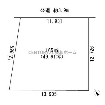 新郷町（瀬戸口駅）　８８０万円 土地価格880万円、土地面積165m<sup>2</sup> 【価格】880万円●土地面積／165平方メートル（49.91坪）●坪単価/17.6万円●用途地域／準工業地域●地目／山林●建ぺい率／60％●容積率／200％