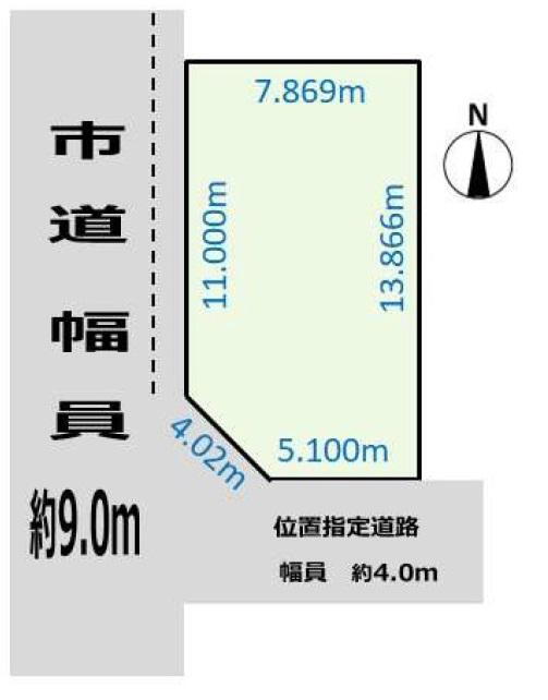 篭屋２（開明駅）　７９７万円 土地価格797万円、土地面積105.38m<sup>2</sup> 