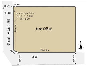 八幡字笹廻間（巽ケ丘駅）　１３８０万円 土地価格1380万円、土地面積480.85m<sup>2</sup> 地形図