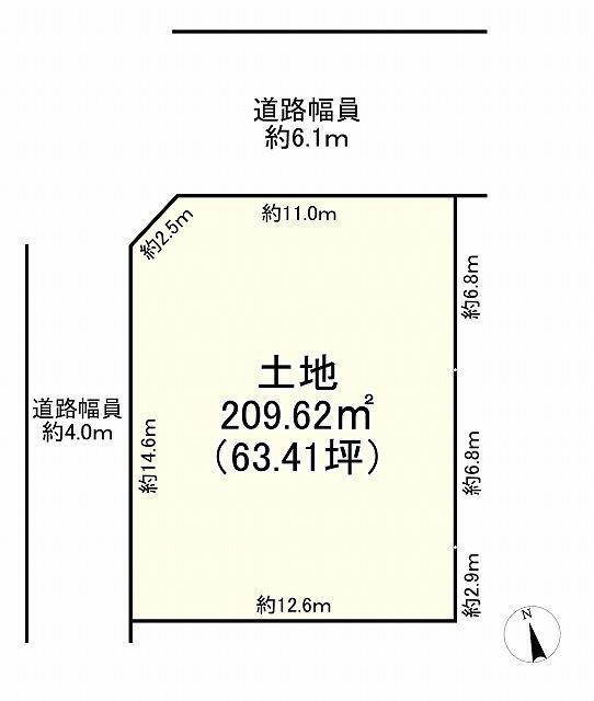 太寺２（人丸前駅）　６０２０万円 土地価格6020万円、土地面積209.62m<sup>2</sup> 