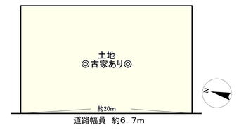 八幡中山町（長浜駅）　１４００万円 土地価格1400万円、土地面積253.97m<sup>2</sup> 