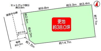 松尾上ノ山町（上桂駅）　３２３０万円 土地価格3230万円、土地面積125.69m<sup>2</sup> 