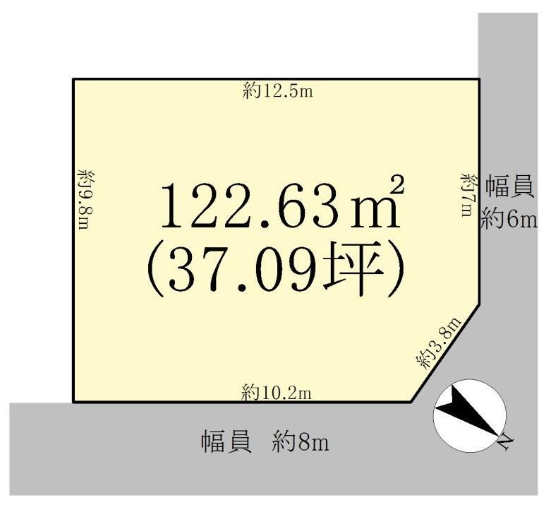 行畑（野洲駅）　１７９８万円 土地価格1798万円、土地面積122.63m<sup>2</sup> 