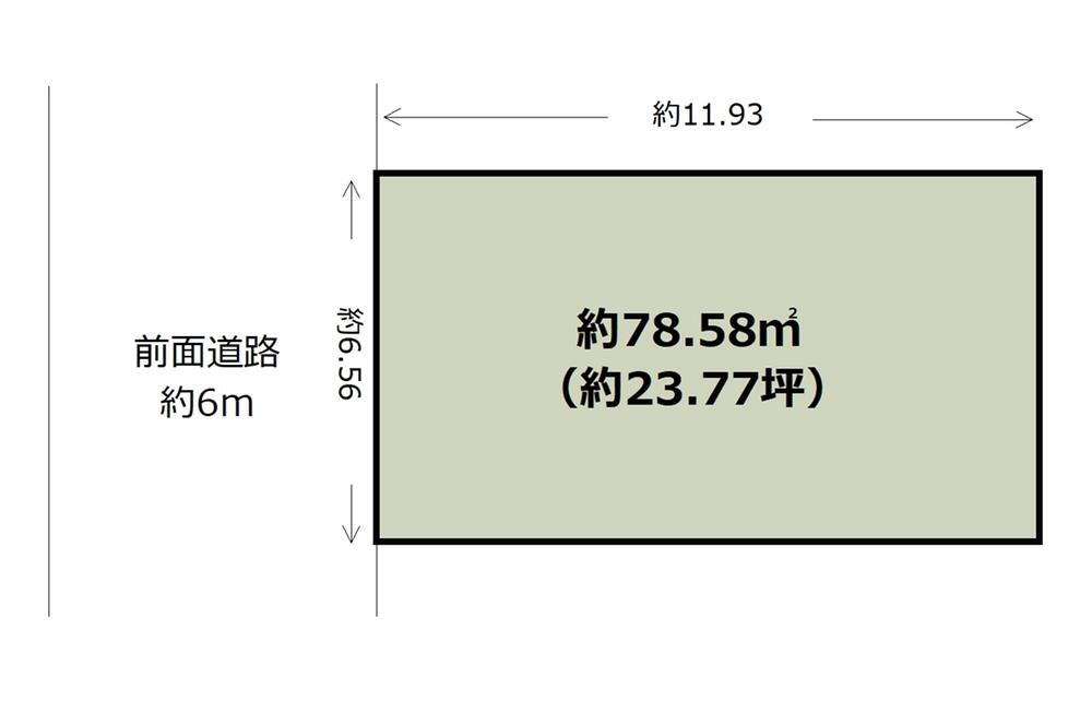 角田３（吉田駅）　１９８０万円 土地価格1980万円、土地面積78.58m<sup>2</sup> 建築条件はありませんのでお好きなハウスメーカー・工務店で建築可能です
