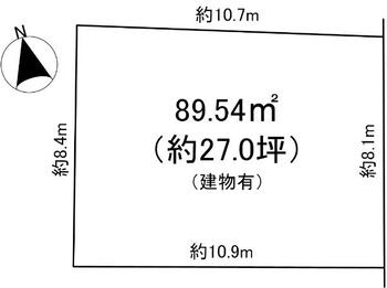 西平町（苦楽園口駅）　１７５０万円 土地価格1750万円、土地面積89.54m<sup>2</sup> 