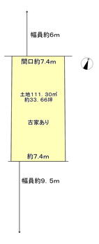 醍醐柿原町（小野駅）　１４３０万円 土地価格1430万円、土地面積111.3m<sup>2</sup> 南北両面道路の物件です。醍醐柿原団地建築協定区域です。