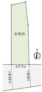 上桂西居町（上桂駅）　５４８０万円 土地価格5480万円、土地面積194.67m<sup>2</sup> 間取り