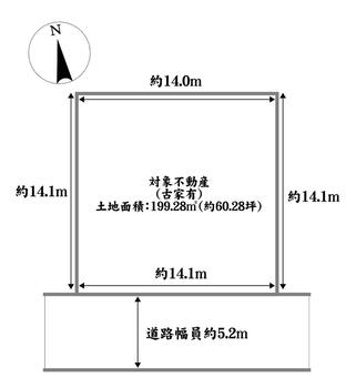 さつき野西２　１８９０万円 土地価格1890万円、土地面積199.28m<sup>2</sup> 