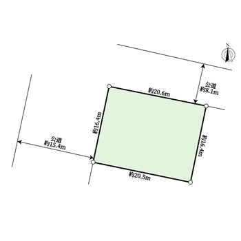 北五葉１（西鈴蘭台駅）　４２５０万円 土地価格4250万円、土地面積336.78m<sup>2</sup> 