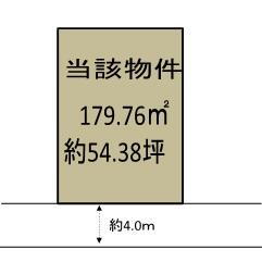魚住町金ケ崎　１９８０万円 土地価格1980万円、土地面積179.76m<sup>2</sup> 