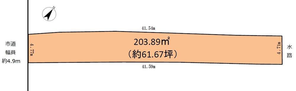 本町５（近江八幡駅）　７９０万円 土地価格790万円、土地面積203.89m<sup>2</sup> 