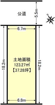 東園田町９（園田駅）　４３８０万円 土地価格4380万円、土地面積123.27m<sup>2</sup> 