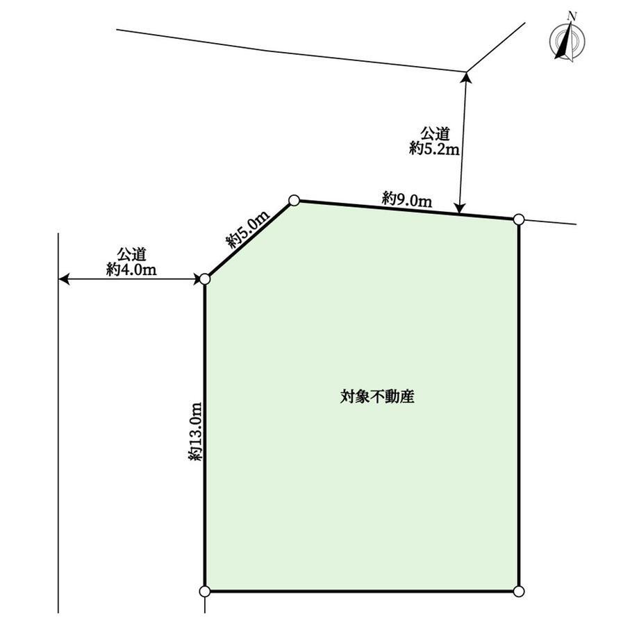 けやき坂２　２０００万円 土地価格2000万円、土地面積215.26m<sup>2</sup> 地型図