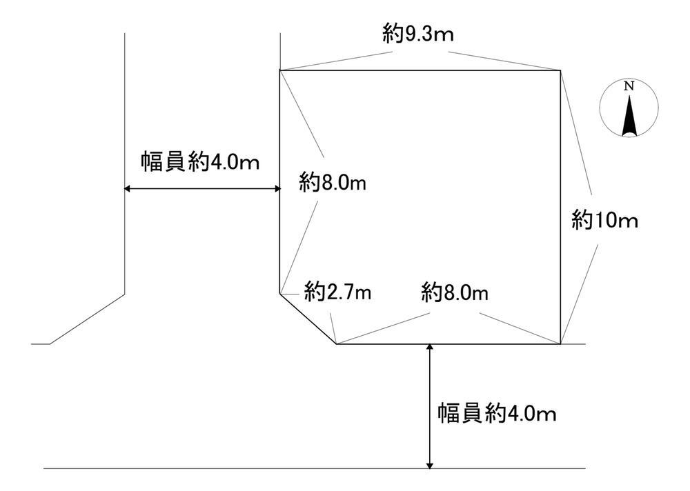 刀根山６（柴原阪大前駅）　２２８０万円 土地価格2280万円、土地面積95.46m<sup>2</sup> 整形地です。