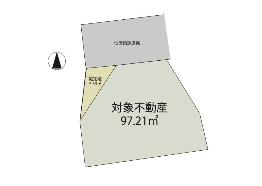 売布１（売布神社駅）　３２００万円 土地価格3200万円、土地面積97.2m<sup>2</sup> 古家付き土地。