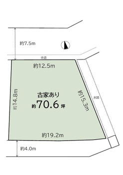高台西　１７８０万円 土地価格1780万円、土地面積233.48m<sup>2</sup> 広々とした土地です！