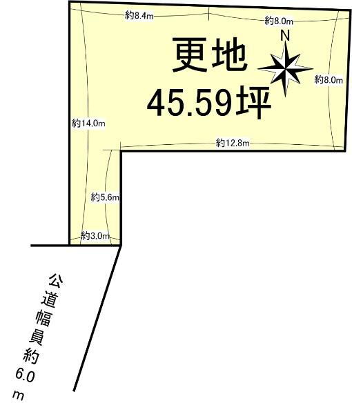 城殿町（畝傍御陵前駅）　１５９５万円 土地価格1595万円、土地面積150.73m<sup>2</sup> 