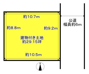 柳本町（柳本駅）　５８０万円 土地価格580万円、土地面積96.37m<sup>2</sup> (約29.15坪)。前面道路幅員約6m、接面約9.2ｍにつき、スムーズに車の出し入れができます。お車2台ほど駐車可能な駐車場を作った新築用地に、ぜひご検討下さい。