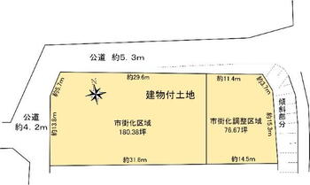 五条１（尼ケ辻駅）　４２８０万円 土地価格4280万円、土地面積849.78m<sup>2</sup> 