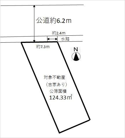 今寺　１２５０万円 土地価格1250万円、土地面積124.32m<sup>2</sup> 
