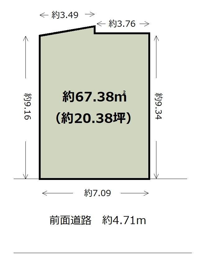 植松町２（八尾駅）　１５８０万円 土地価格1580万円、土地面積67.38m<sup>2</sup> お好きなハウスメーカーで建築可能です