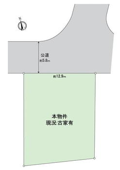 南陵町３（ＪＲ小倉駅）　３８００万円 土地価格3800万円、土地面積213.84m<sup>2</sup> 間取り