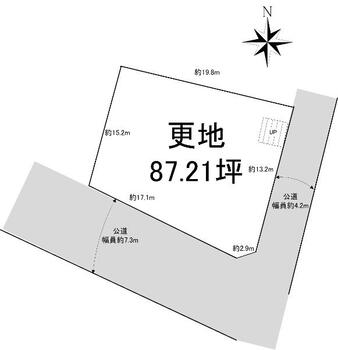 坂本８　１２８０万円 土地価格1280万円、土地面積288.3m<sup>2</sup> 