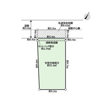 国玉通３（王子公園駅）　１８８０万円 土地価格1880万円、土地面積51.63m<sup>2</sup> 区画図<BR>建築条件付き土地ではありません<BR>担当：早瀬　080-3531-9232　お電話ください