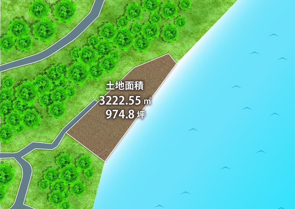 大字三尾　７８００万円 土地価格7800万円、土地面積3,222.55m<sup>2</sup> 