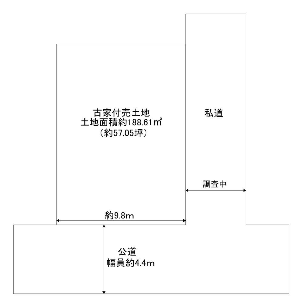 嘉祥寺（吉見ノ里駅）　１０８０万円 土地価格1080万円、土地面積188.61m<sup>2</sup> 