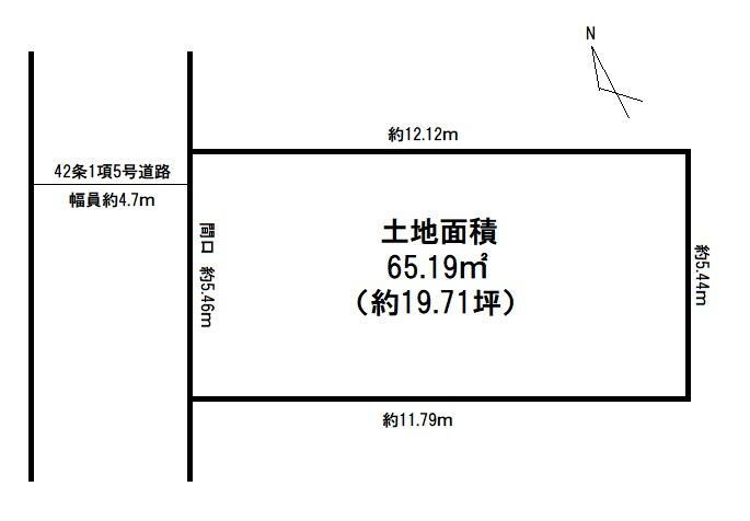 田口１　８００万円 土地価格800万円、土地面積65.19m<sup>2</sup> お好きなハウスメーカーで建築可能です♪