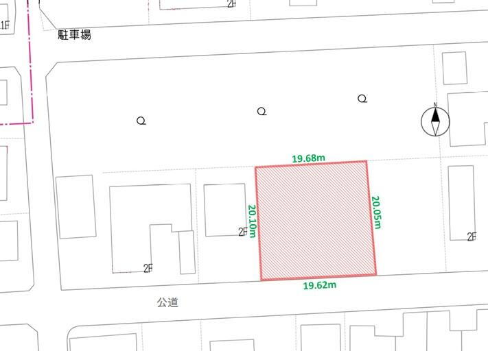 東出（網干駅）　２１８０万円 土地価格2180万円、土地面積399.99m<sup>2</sup> 地形図