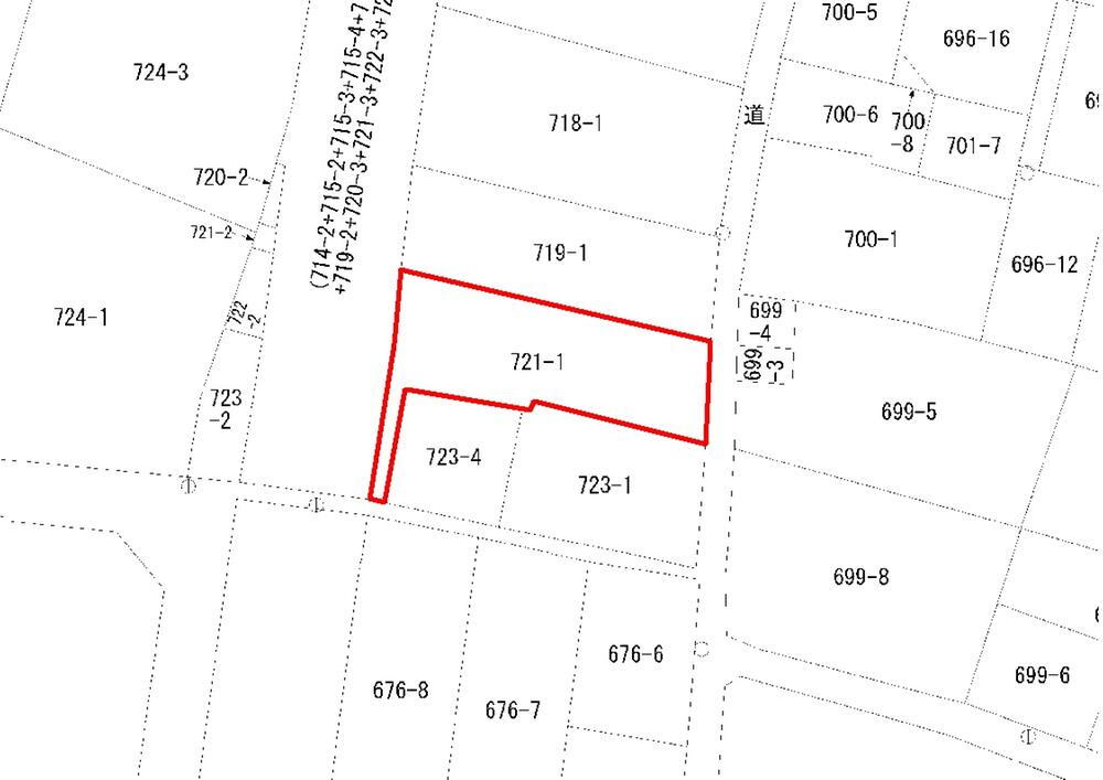 太田上町（太田駅）　１６００万円 土地価格1600万円、土地面積286.93m<sup>2</sup> 公図
