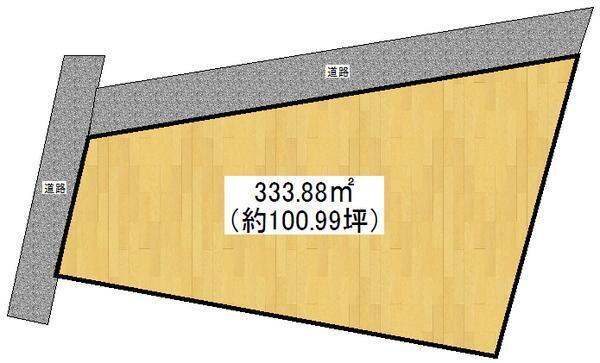 土橋２（新居浜駅）　７６０万円 土地価格760万円、土地面積333.88m<sup>2</sup> 約100坪の広々ゆったりとしたお土地です♪