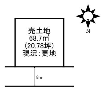 応神町古川字鯛ノ浜添（吉成駅）　３２５万円 土地価格325万円、土地面積68.7m<sup>2</sup> 