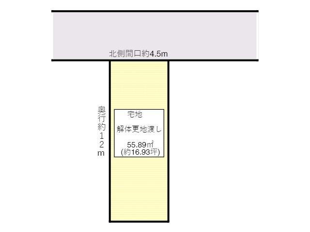 福井町（円行寺口駅）　２５０万円 土地価格250万円、土地面積55.89m<sup>2</sup> 建築条件ありません。