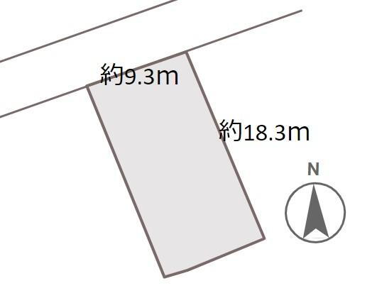 明屋敷（伊予西条駅）　１１００万円 土地価格1100万円、土地面積180.99m<sup>2</sup> 仮図