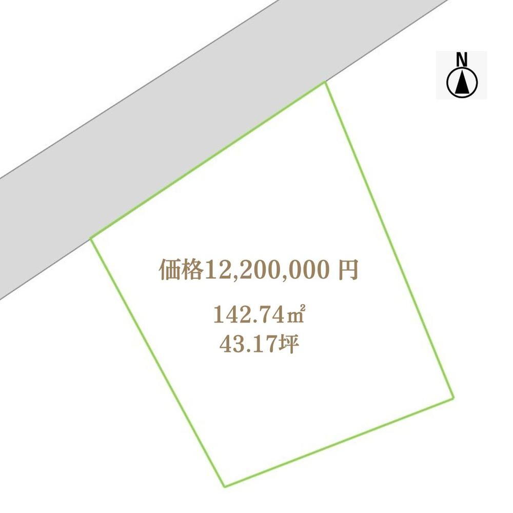 薊野北町４　１２２０万円 土地価格1220万円、土地面積142.74m<sup>2</sup> 