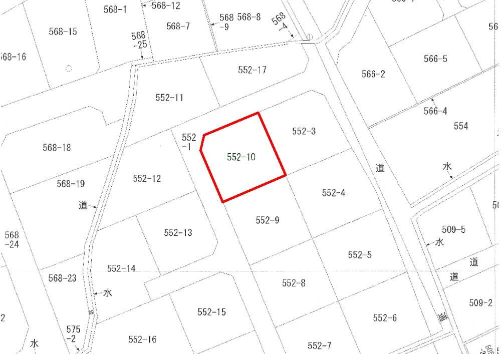 飯山町真時（栗熊駅）　５７０万４０００円 土地価格570万4000円、土地面積209.55m<sup>2</sup> 公図