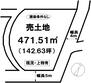 谷町（本町六丁目駅）　１５６２万円 土地価格1562万円、土地面積471.51m<sup>2</sup> 地形図