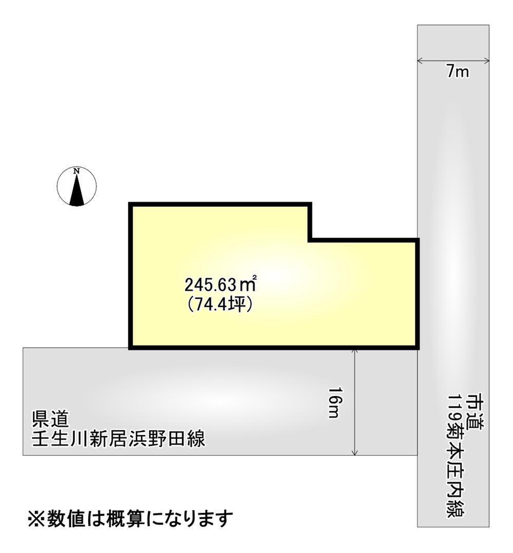 田所町（新居浜駅）　１３３２万円 土地価格1332万円、土地面積245.63m<sup>2</sup> 