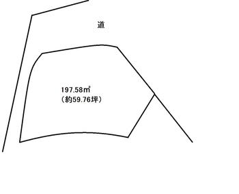 庵治町　１００万円 土地価格100万円、土地面積197.58m<sup>2</sup> 